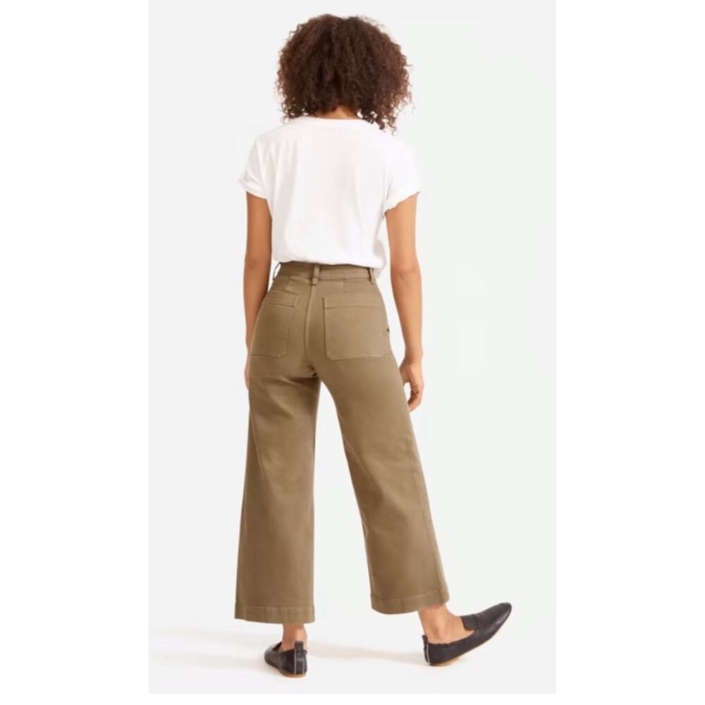 Everlane wide leg crop size 4 ochre